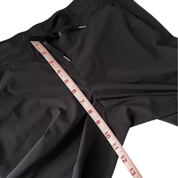 Athleta Black Drawstring Stretch Waist Athleisure Pants Size 6 - Picture 7 of 16